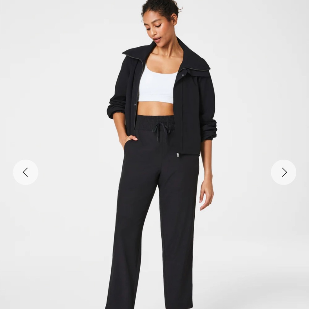 NWT Spanx On-The-Move Slim Pant - Very Black - 1X